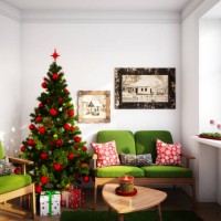 christmas living room - home decoration stock pictures, royalty-free photos & images