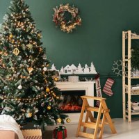 christmas living room decor - home decoration stock pictures, royalty-free photos & images