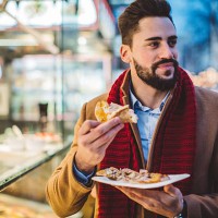 christmas market food - junk food stock pictures, royalty-free photos & images