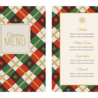 christmas menu template with stars and stripes. - fashion stock illustrations