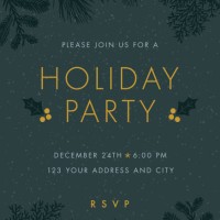 christmas party invitation. - home decoration stock illustrations