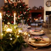 christmas still life, table set - home decoration stock pictures, royalty-free photos & images