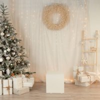 christmas tree decoration close up with blurry lights, blur and soft focus. silver and gold decor of christmas tree. winter holidays, celebration, christmas eve, christmas tree, events, party - home decoration stock pictures,