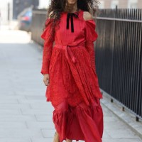 Ciinderella Balthazar attends Bora Aksu at the Goodenough College during London Fashion Week September 2023 on September 15, 2023 in London, England.