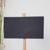 close-up blackboard in front of a wall. decoration service at a garden party, summer festival, or wedding. catering. - garden decoration stock pictures, royalty-free photos & images