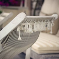 close-up of a deck chair - garden decoration stock pictures, royalty-free photos & images