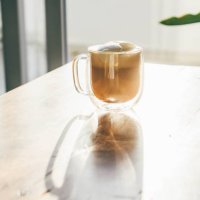 close-up of coffee cup with cappuccino. - coffee stock pictures, royalty-free photos & images