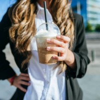 close-up of take away coffee in business woman hand - junk food stock pictures, royalty-free photos & images