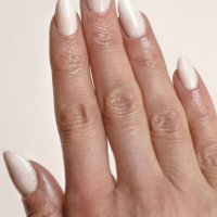 close-up of woman fingers with nail art, nude manicure - nails art stock pictures, royalty-free photos & images