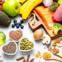 close up of healthy food products recommended for hypertension control and lower blood pressure. heart health care - food stock pictures, royalty-free photos & images