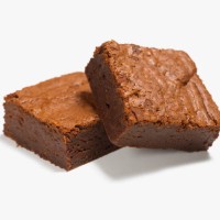 close up of two chocolate brownies - junk food stock pictures, royalty-free photos & images