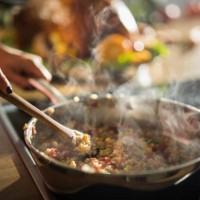 close up of unrecognizable woman preparing lunch in the kitchen. - food stock pictures, royalty-free photos & images