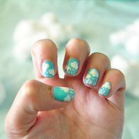 clouds and rain nail art - nails art stock pictures, royalty-free photos & images