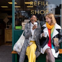 coffee and laughs - coffee stock pictures, royalty-free photos & images