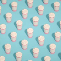 coffee takeaway paper cup isometric view background - junk food stock pictures, royalty-free photos & images