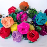 colorful of artificial rose for decoration - garden decoration stock pictures, royalty-free photos & images