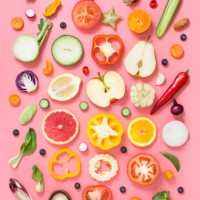 colourful vegan food conceptual still life. - food stock pictures, royalty-free photos & images