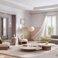 computergeneriertes, gemütliches wohnzimmer mit modernem dekor - home decoration stock-fotos und bilder