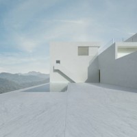 concrete building with rolling mountains - fashion stock pictures, royalty-free photos & images