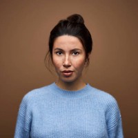 confident mixed race woman against brown background - fashion stock pictures, royalty-free photos & images