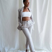 confident young manager woman posing wearing stylish business suit - fashion stock pictures, royalty-free photos & images