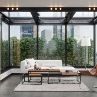 contemporary luxurious living room in downtown - home decoration stock pictures, royalty-free photos & images