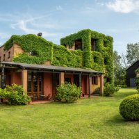 country house with pool - garden decoration stock pictures, royalty-free photos & images