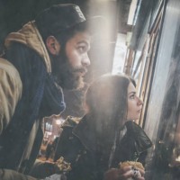 couple looking at the shop window - junk food stock pictures, royalty-free photos & images