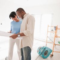 couple remodeling home - home decoration stock pictures, royalty-free photos & images