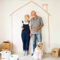 couple remodeling their home - home decoration stock pictures, royalty-free photos & images