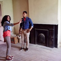 couple talking in house under renovation - home decoration stock pictures, royalty-free photos & images