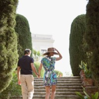 couple walking up outdoor staircase - fashion stock pictures, royalty-free photos & images
