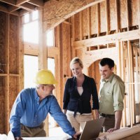 couple with home builder - home decoration stock pictures, royalty-free photos & images