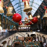 Covent Garden Christmas decorations have been installed.