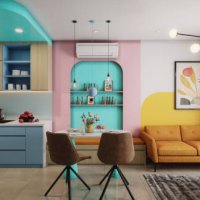 cozy and modern small apartment - home decoration stock pictures, royalty-free photos & images