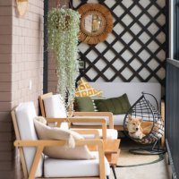 cozy balcony interior in scandinavian style - home decoration stock pictures, royalty-free photos & images
