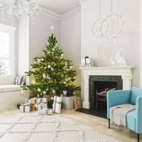 cozy living room with fireplace and christmas decoration - home decoration stock pictures, royalty-free photos & images