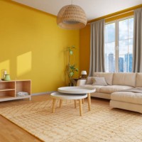 cozy living room with yellow walls - home decoration stock pictures, royalty-free photos & images