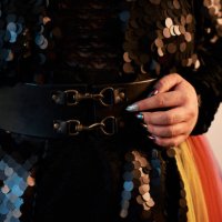 cropped shot of an unrecognizable person showing off a dress in a studio - nails art stock pictures, royalty-free photos & images
