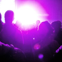 crowd at a rave - concert stock pictures, royalty-free photos & images
