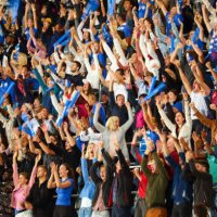 crowd cheering - concert stock pictures, royalty-free photos & images