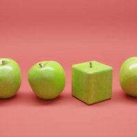 cube shaped apple - food stock pictures, royalty-free photos & images