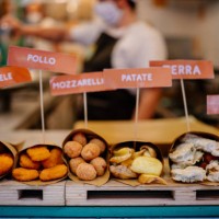cuoppo napoletano, typical fried street food in naples, italy - junk food stock pictures, royalty-free photos & images
