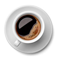 cup of black coffee on white background - coffee stock pictures, royalty-free photos & images