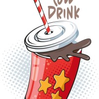 cup soda - junk food stock illustrations