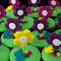 cupcakes garden - garden decoration stock pictures, royalty-free photos & images