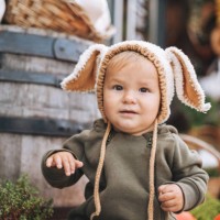 cute baby boy sitting on pumpkin - garden decoration stock pictures, royalty-free photos & images