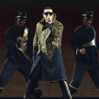 Daddy Yankee performs during his La Ultima Vuelta LEGENDADDY Farewell Tour at FTX Arena on December 22, 2022 in Miami, Florida.