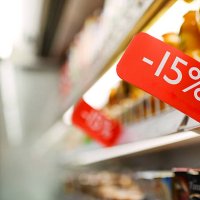 dairy discount in grocery store - food stock pictures, royalty-free photos & images
