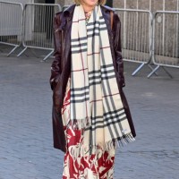 Dame Anna Wintour attends the Burberry Summer 2025 show during London Fashion Week at The National Theatre on September 16, 2024 in London, England.